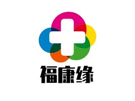 福康缘门店logo标志PPT模板