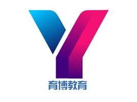 育博教育logo标志PPT模板