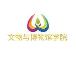 文物与博物馆学院logo标志PPT模板