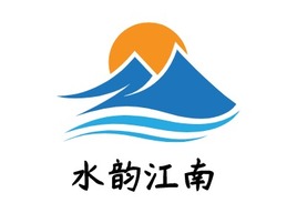 水韵江南logo标志PPT模板