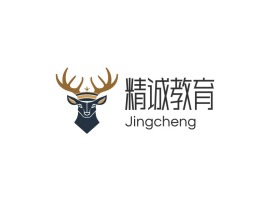 精诚教育logo标志PPT模板