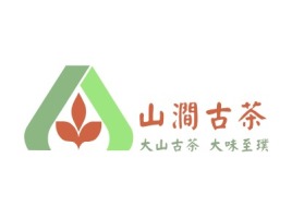 山涧古茶店铺logo头像PPT模板