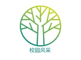 校园风采logo标志PPT模板