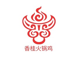 香桂火锅鸡店铺logo头像PPT模板