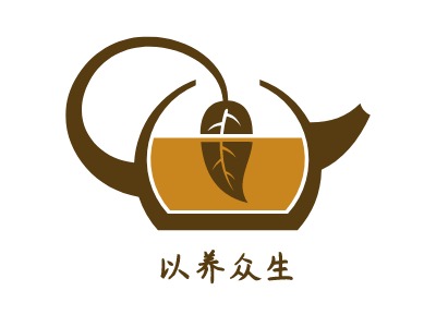 以养众生店铺logo头像PPT模板