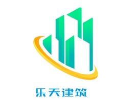 乐天建筑企业标志PPT模板