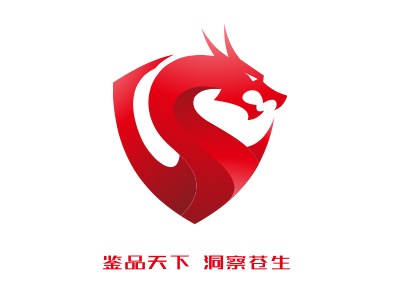 鉴品天下 洞察苍生logo标志PPT模板