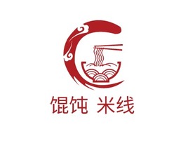 馄饨·米线店铺logo头像PPT模板