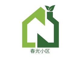 春光小区企业标志PPT模板