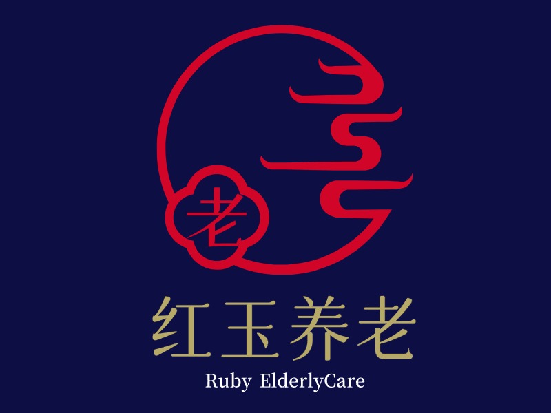 老人养老养老logo