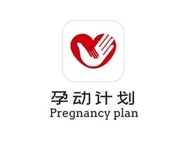 孕动计划logo标志PPT模板