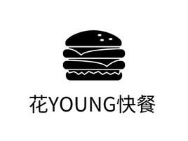 花YOUNG快餐店铺logo头像PPT模板