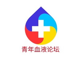 青年血液论坛门店logo标志PPT模板