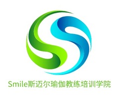 Smile斯迈尔瑜伽教练培训学院logo标志PPT模板