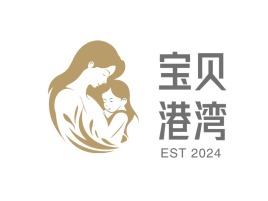 妈妈母婴logo标志PPT模板