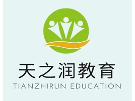 天之润教育logo标志PPT模板