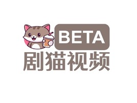 剧猫视频logo标志PPT模板