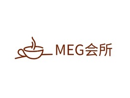 MEG会所店铺logo头像PPT模板