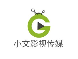 小文影视传媒logo标志PPT模板