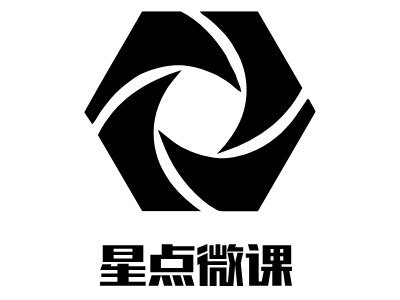 星点微课logo标志PPT模板