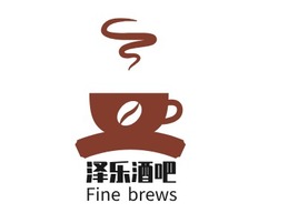 泽乐酒吧店铺logo头像PPT模板