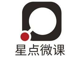 星点微课logo标志PPT模板