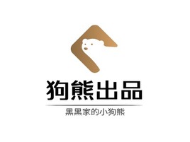 狗熊出品logo标志PPT模板