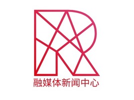 融媒体新闻中心logo标志PPT模板