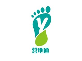 营地通logo标志PPT模板