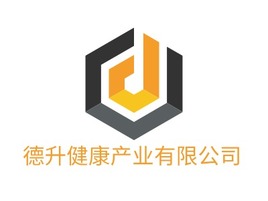 德升健康产业有限公司门店logo标志PPT模板