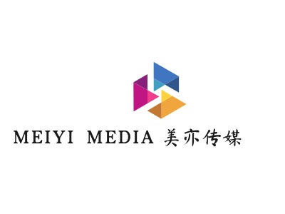 美亦传媒logo标志PPT模板