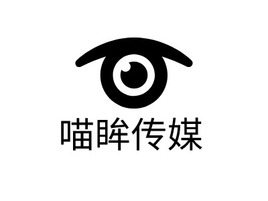 喵眸传媒logo标志PPT模板