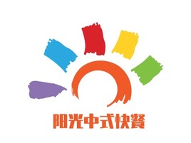 阳光中式快餐店铺logo头像PPT模板