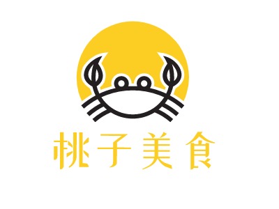 桃子美食logo标志PPT模板