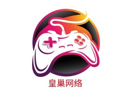 皇巢网络logo标志PPT模板