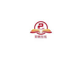 职教在线logo标志PPT模板