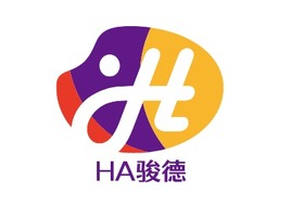 HA骏德logo标志PPT模板