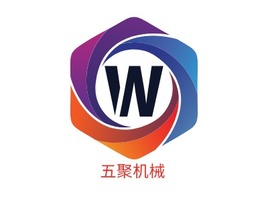 五聚机械企业标志PPT模板