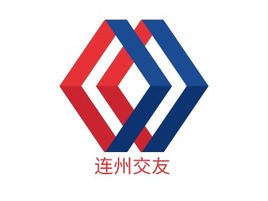 连州交友logo标志PPT模板