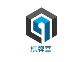 棋牌室logo标志PPT模板