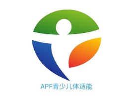 APF青少儿体适能logo标志PPT模板