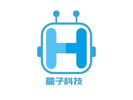 盒子科技logo标志PPT模板