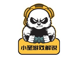 小圣游戏解说logo标志PPT模板