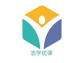 志学优课logo标志PPT模板