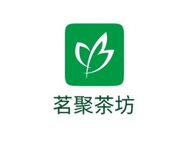 茗聚茶坊店铺logo头像PPT模板