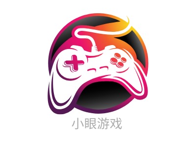 小眼游戏logo标志PPT模板