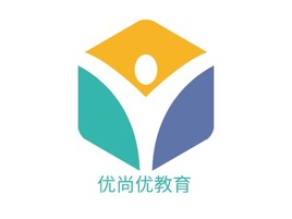 优尚优教育logo标志PPT模板