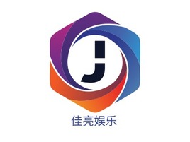 佳亮娱乐logo标志PPT模板