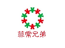 菲常兄弟logo标志PPT模板