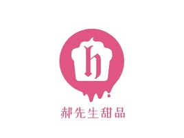 郝先生甜品店铺logo头像PPT模板